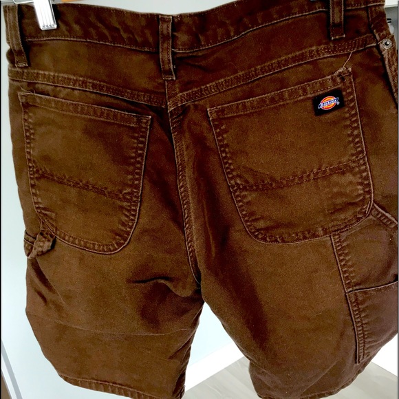 Dickie’s Flex brown work shorts - Picture 2 of 4